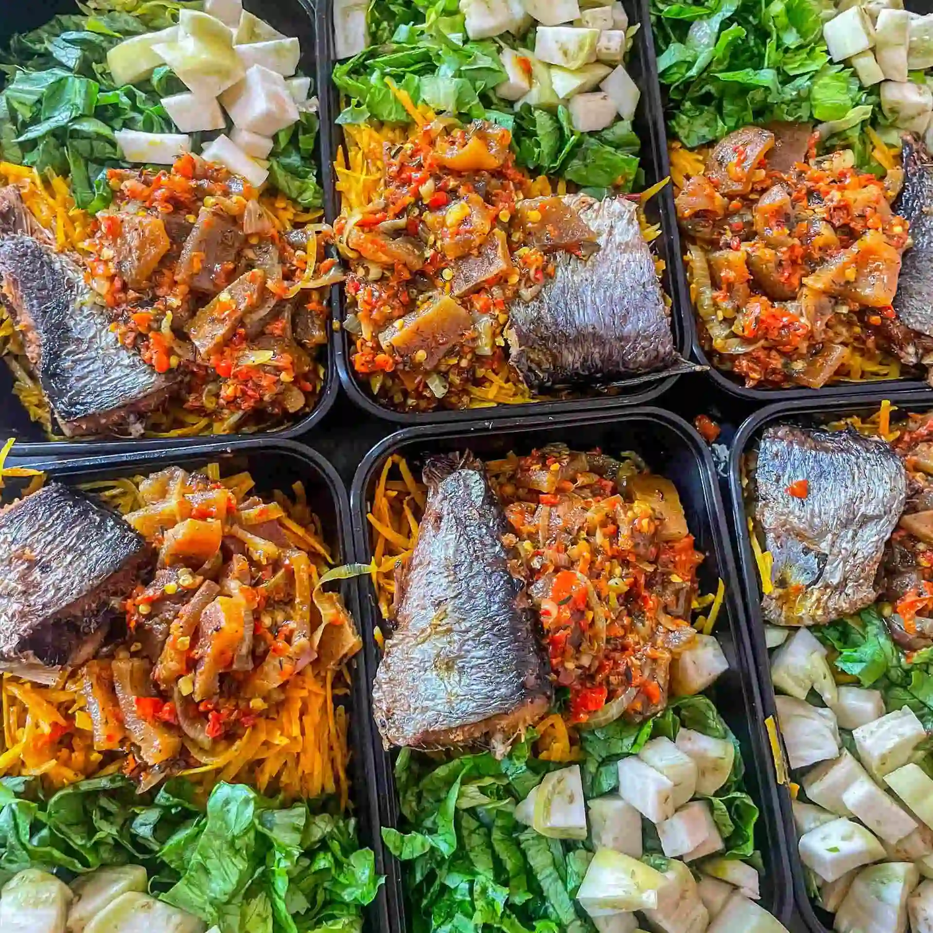 Abacha & Fried Fish